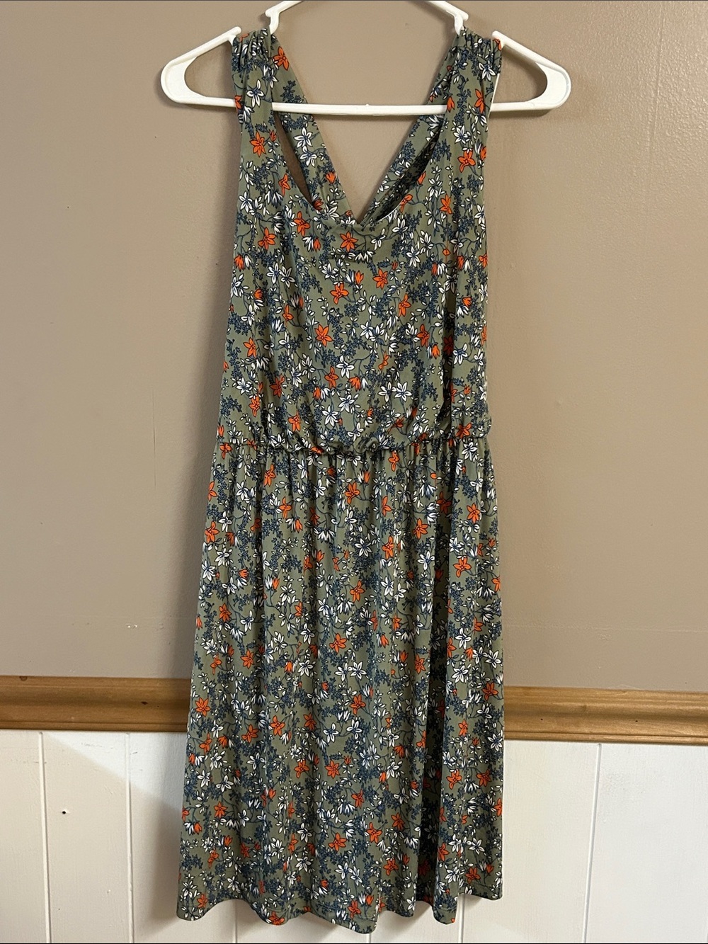 Kaileigh Floral V-Neck Sleeveless Dress Size XL
